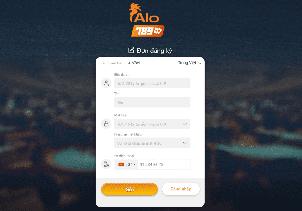 Hướng dẫn các bước cần thực hiện khi đăng ký alo789